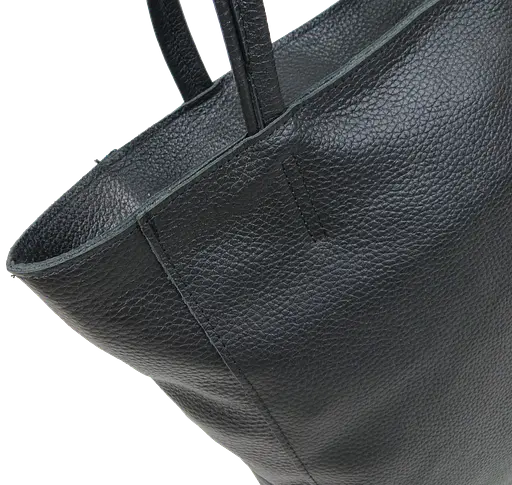 Женская сумка из натуральной кожи Borsacomoda черная sum0028733 - фото 6