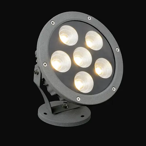 Круглый светильник Brille для сада AS-15 6*7W WW IP65 GY - фото 6