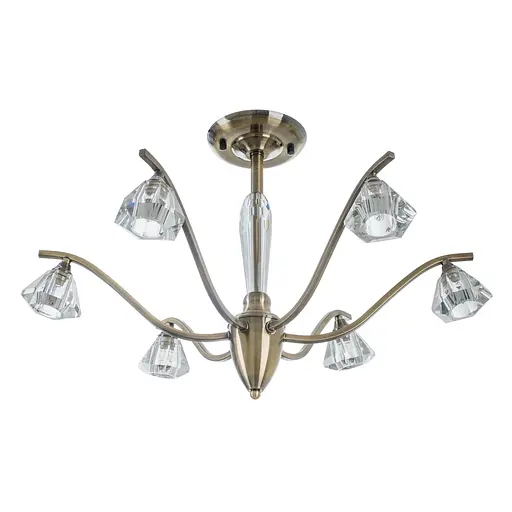 Люстра потолочная Brille галогенная G9 40W BZ (BR-370C/6)