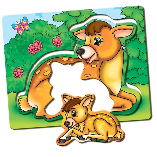 Дитяча розвиваюча гра Мами і малюки 81114 лісові тварини - фото 6