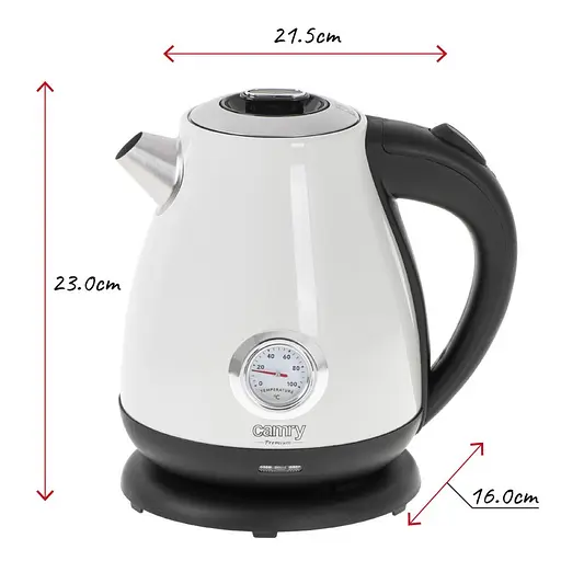 Электрочайник Camry CR 1344 white - фото 6