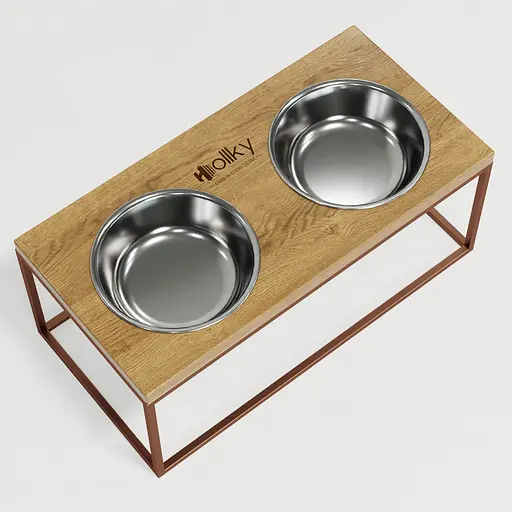 Hollky Base XL20 — миски на підставці для великих собак (2 × 1,8 л) - фото 8