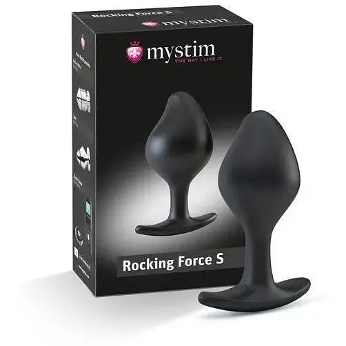 Силіконова анальна пробка Mystim Rocking Force S для електростимулятора діаметр 3.7 см - фото 6