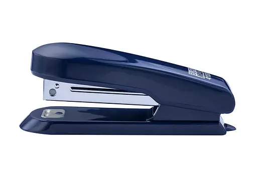 Степлер пластиковый, до 15 листов, скобы №10, синий
