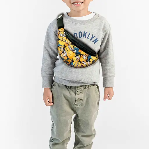 Набір дитячий Посіпаки рюкзак 36х27см сумка-бананка, кружка з принтом для хлопчика (01638) - фото 3