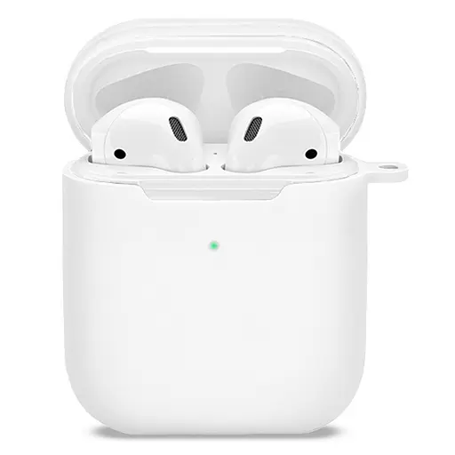 Чохол для навушників MAKE Apple AirPods 1/2 Silicone White