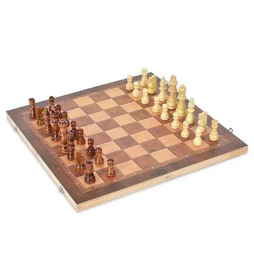 Шахи дерев'яні 3 в 1 W6648 (нарди, шашки)