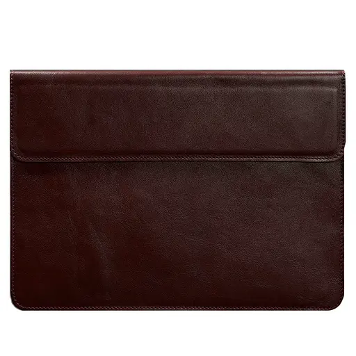 Кожаный чехол-конверт BlankNote на магнитах для ноутбука Универсальный Бордовый - фото 5