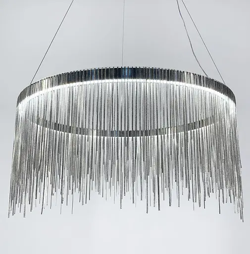 Хромована люстра з ланцюжками Ø 60 см | Арт. SP 07-600 | Line F - фото 4