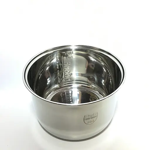 Универсальная стальная кастрюля для мультиварки на 5 литров H=145 мм, D=235 мм - фото 4