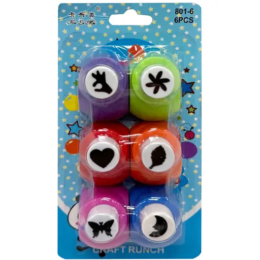 Набор фигурных дыроколов Leader 315298 в наборе 6 штук - фото 1