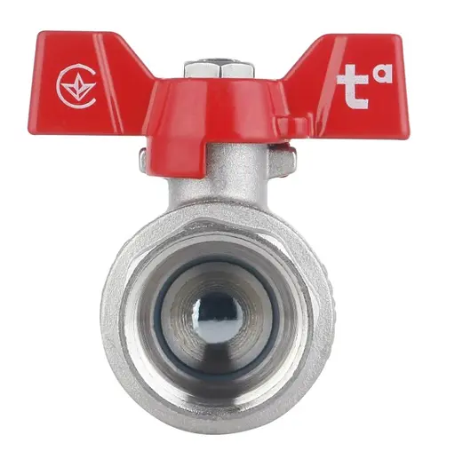 Кран шаровой Thermo Alliance Forte 1" ВВ прямой, PN40, бабочка SF602W25 - фото 2