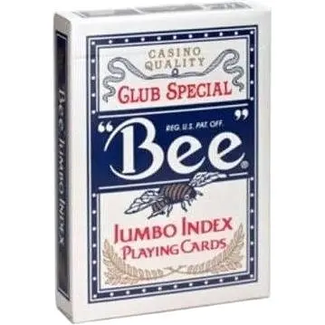 Карти гральні United States Playing Card Company Bee Jumbo Index (blue) (BeJIRB)