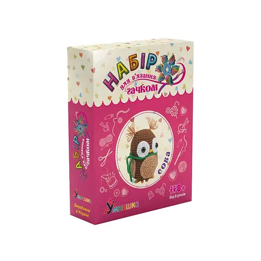 Набор для творчества. Вязание крючком "Сова" (ВК-002) BK-002 - фото 1