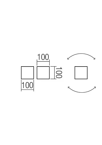 Бра вуличне VARY AP LED 2x6W IP54 DB 3000K (5.1.2) Redo 90174 - фото 2