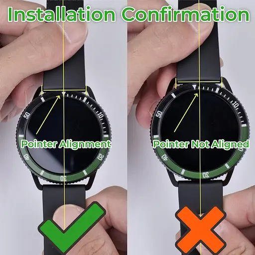 Безель і шкіряний ремінець Sikai для смартгодинника Xiaomi Watch S3/S4 Black-green - фото 5
