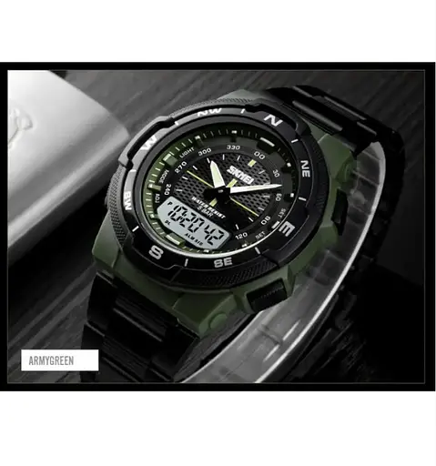 Чоловічий годинник Skmei 1370 Marshal Зелені - фото 4