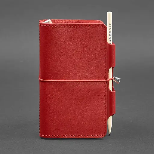 Жіночий шкіряний блокнот (Софт-бук) 3.0 червоний - фото 10