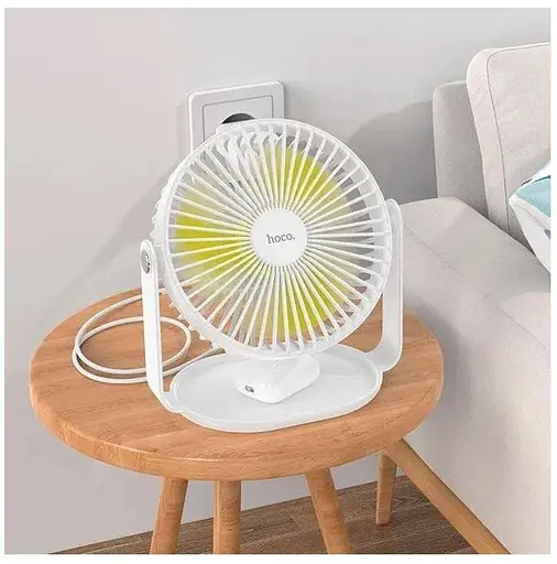 Вентилятор портативный Hoco F14 multifunctional powerful desktop fan - фото 7