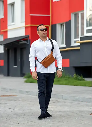 Чоловіча сумка бананка  Sambag 24х16х6 см sum0015544 - фото 2