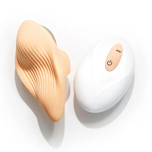 Вібратор в трусики Crushious Atlantis 8.5 см (персиковий) - фото 14