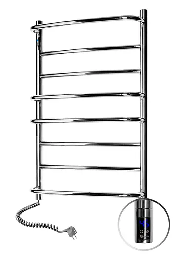 Електрична рушникосушарка Navin Омега 530x800 Sensor ліва з таймером 10-015133-5380, Хром, Ліве, Електронний - фото 3