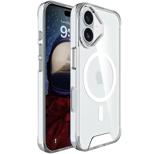 Чохол Epik TPU Space Case with MagSafe для Apple iPhone 16 Plus 6.7 Прозорий - фото 1