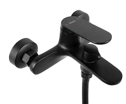 Змішувач для ванни Rea Marco black настінний з виливом REA-B5941 Чорний матовий - фото 3