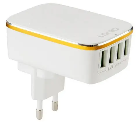 Зарядный адаптер Ldnio A4404 4USB 4.4A блок питания - фото 1