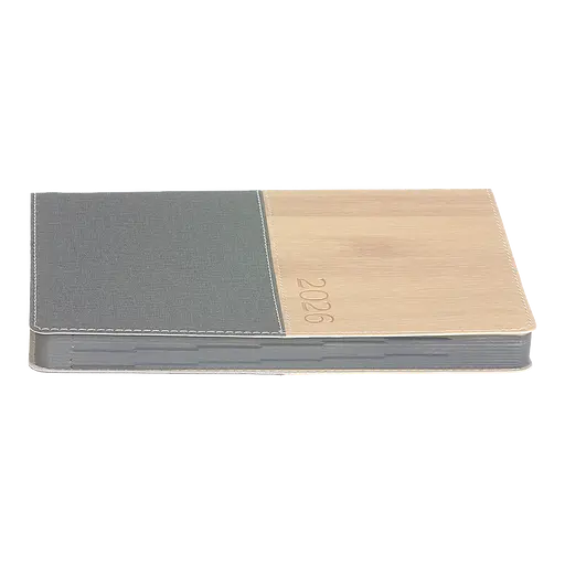 Щоденник датований Buromax Coral 2026 A5 штучна шкіра сірий (BM.21155-09) - фото 4