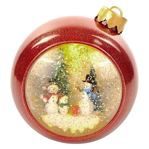 Лампа з музикою Сніговики - фото 1