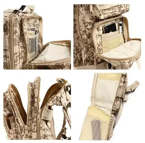 Тактический рюкзак 28 л + система Molle + такань Oxford (Пиксель) - фото 4