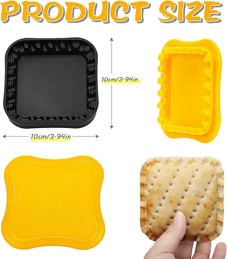 AIUOKYA Toastie Maker, тосты для тощих, Crimpet Sandwich Maker, сделайте быструю и легкую поджаренную закуску, небольшой кусочек кухо - фото 4