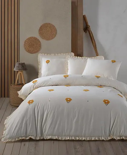 Постельное белье Florita Yellow Варена Хлопок Saheser pbe0051784 - фото 1