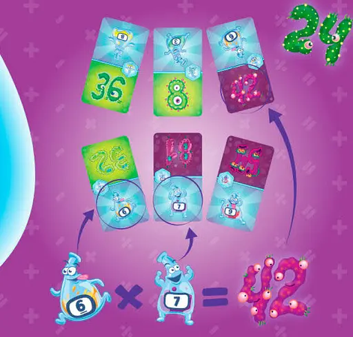 Настільна гра Монстромножки. Таблиця множення граючи 119325 укр. мовою - фото 2