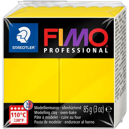 Пластика для бижутерии Professional Желтая 85г Fimo