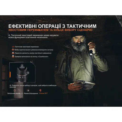 Ліхтар тактичний Fenix PD45R ACE - фото 8