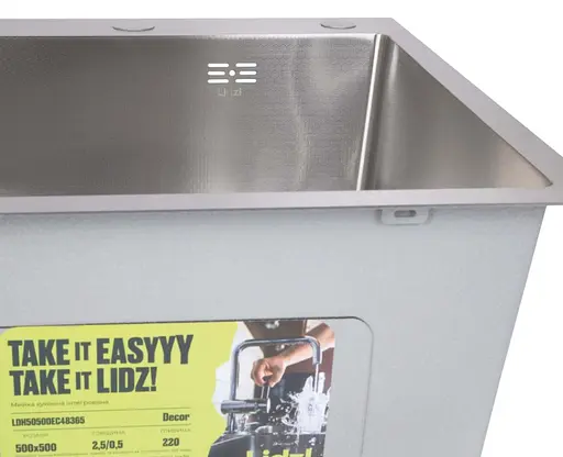 Кухонная мойка встроенная Lidz Handmade H5050H Decor Honeycomb 2,5/0,5 мм LDH5050DEC48365 - фото 5