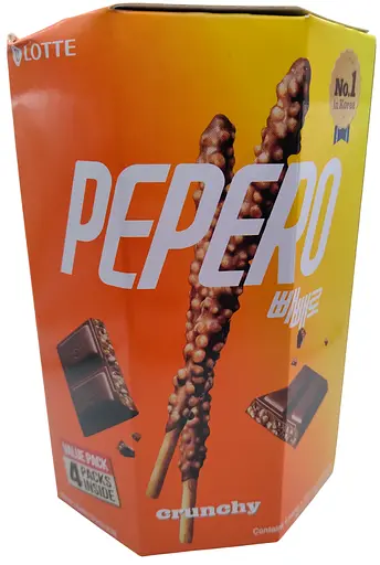 Палички Lotte Pepero Crunchy Value 4 Pack 128 г