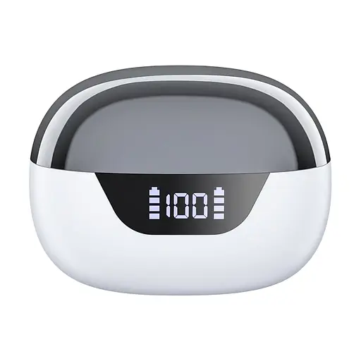 Бездротові навушники Choetech BH-T60 White TWS, Bluetooth 5.3, ANC+ENC, LED-дисплей (43-00135) - фото 3