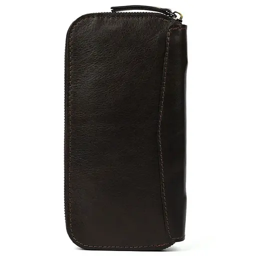 Кожаный кошелек клатч на молнии Tarwa 20х9х2.5 см sum0028517 - фото 4