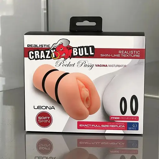 Мужской мастурбатор с имитацией вагины, мастурбатор вагина с кольцами, искусственная вагина с эрекционными кольцами. - фото 1