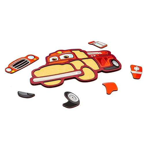 Дитячий пазл-вкладиш "Пожежна машина" Puz-22967, 12 елементів - фото 2