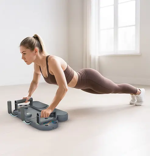 Доска для отжиманий Gymtek Multi Push Up Board серый - фото 7