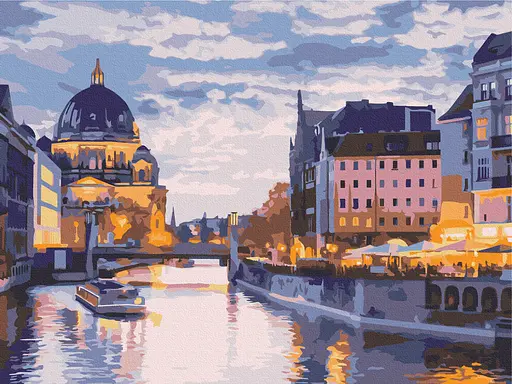 Картина за номерами на підрамнику Brushme Канали старого міста