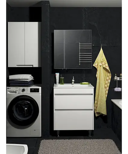 Тумба Мойдодир Prime 60-А під умивальник або стільницю підвісна Білий - фото 7