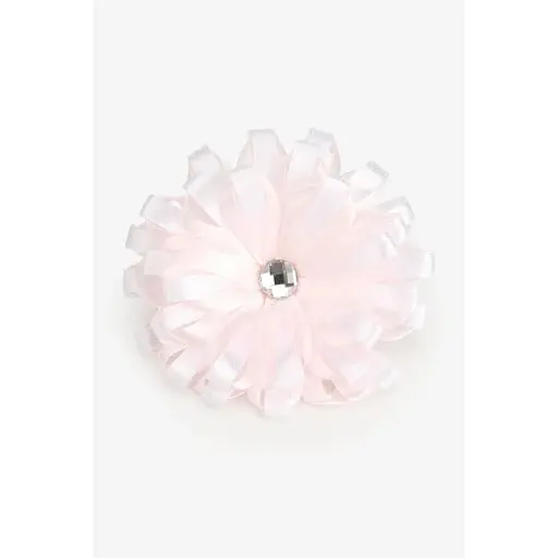 Бант для девочки 22100 Средний Светло-розовый - фото 1