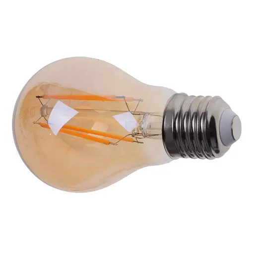 Лампа Brille светодиодная LED Эдисона LED E27 8W WW A60 COG Amber 220 В - фото 3