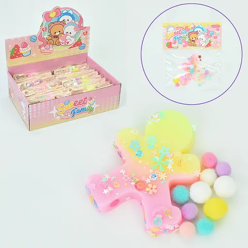 Іграшка Фігурка, 7.5 см, антистрес, мішура, 2 кольори, 28.5x20x8.5 см - фото 2