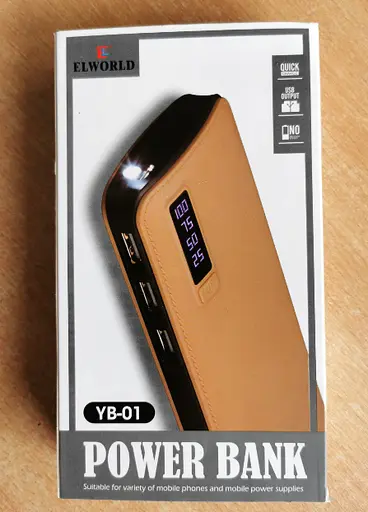 Портативное зарядное устройство POWERBANK YB-01 LCD 20000mAh 3xUSB Павербанк USB - фото 3